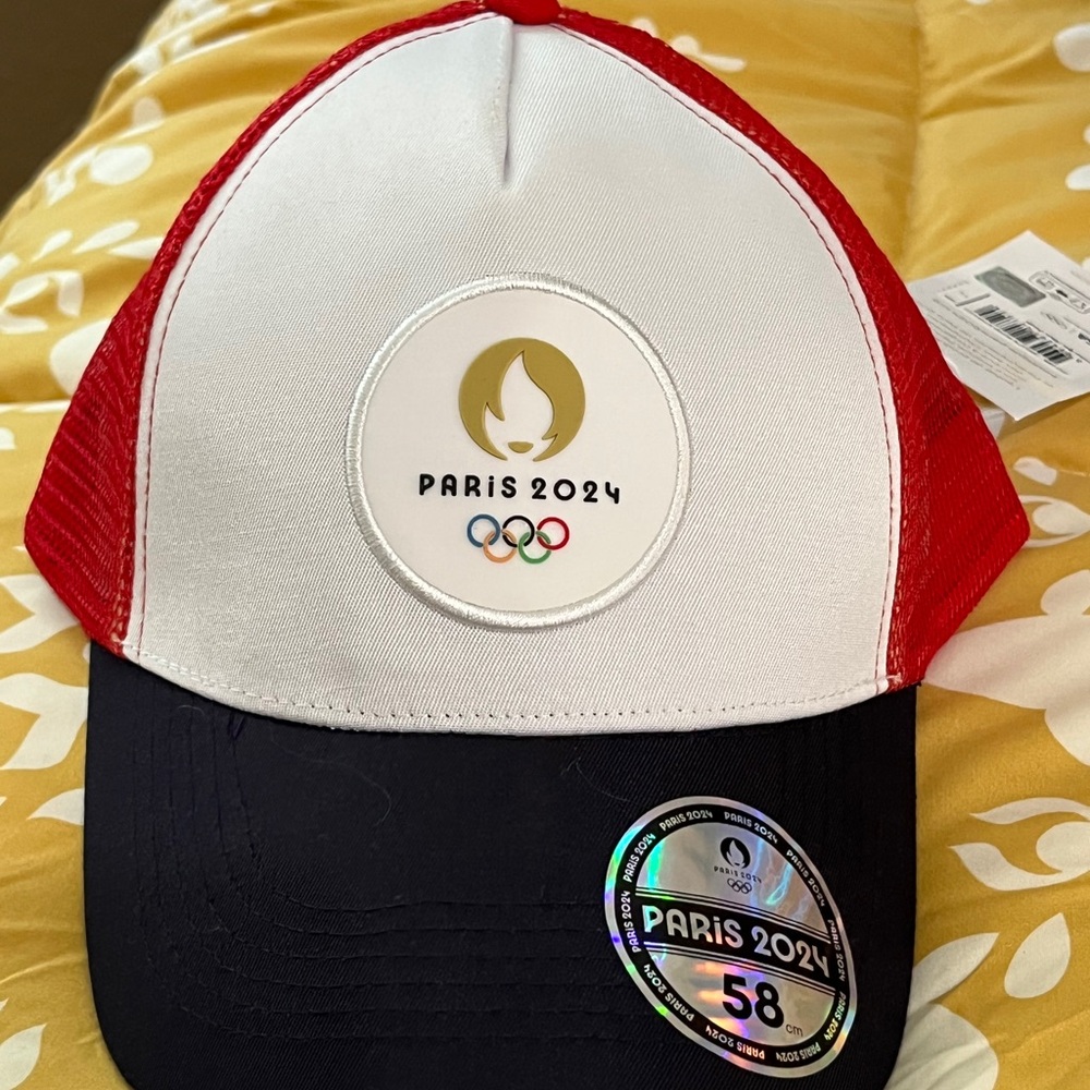 Paris 2024 Olympic Red and White Cap